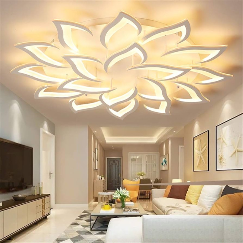 Moderne Deckenlampe Wohnzimmer Lampe LED Dimmbare Esszimmer Lampe